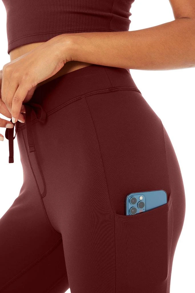 商品Alo|7/8 High-Waist Checkpoint Legging - Cranberry,价格¥708,第4张图片详细描述