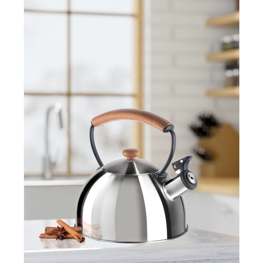 商品Oggi|2.5 Litre Whistling Tea Kettle with Wood Handle,价格¥271,第2张图片详细描述