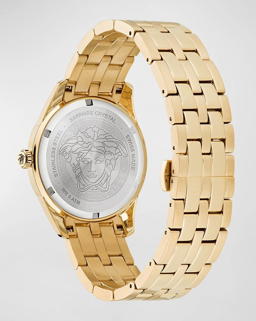 商品Versace|Men's Greca Time IP Yellow Gold Bracelet Watch, 41mm,价格¥9222,第4张图片详细描述