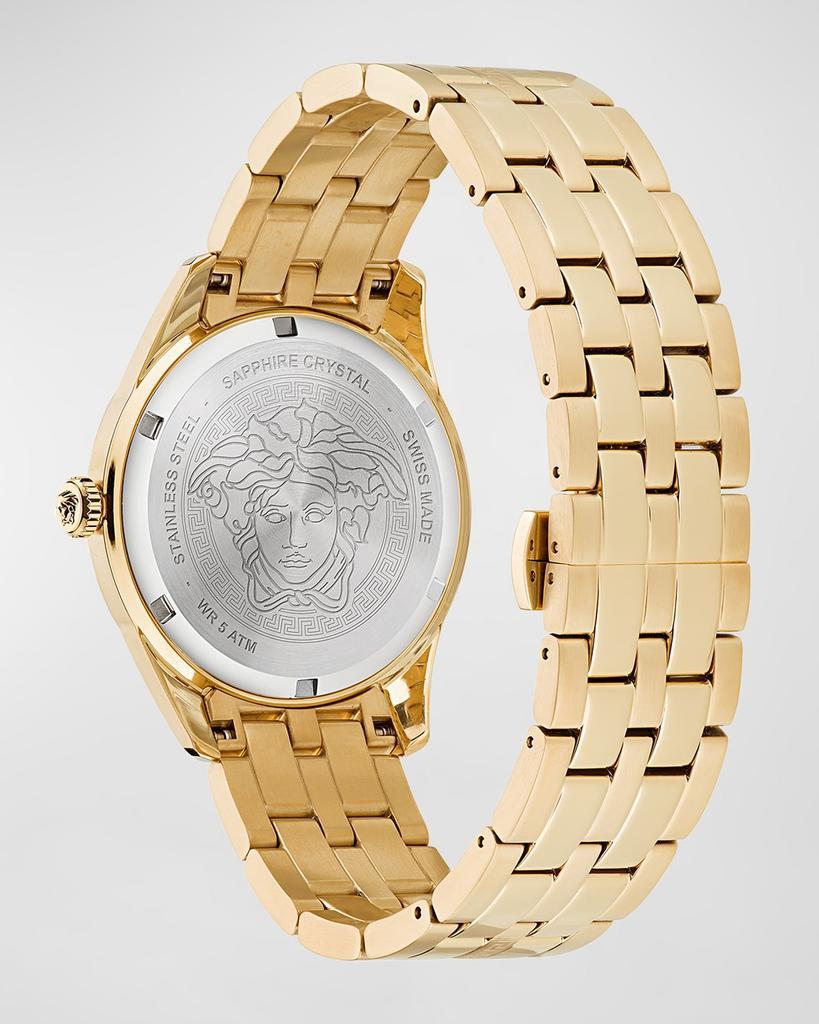 商品Versace|Men's Greca Time IP Yellow Gold Bracelet Watch, 41mm,价格¥8078,第6张图片详细描述