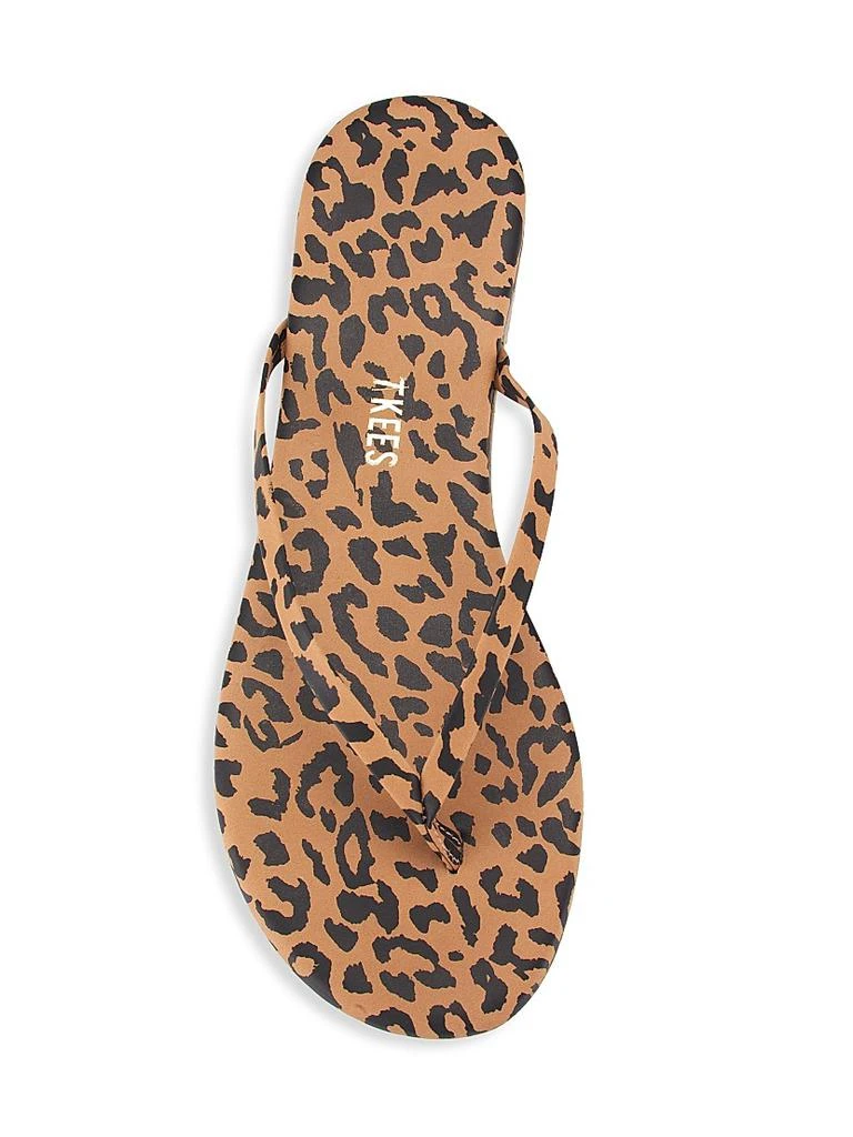 商品Tkees|Studio Exotic Cheetah-Print Flip Flops,价格¥557,第5张图片详细描述