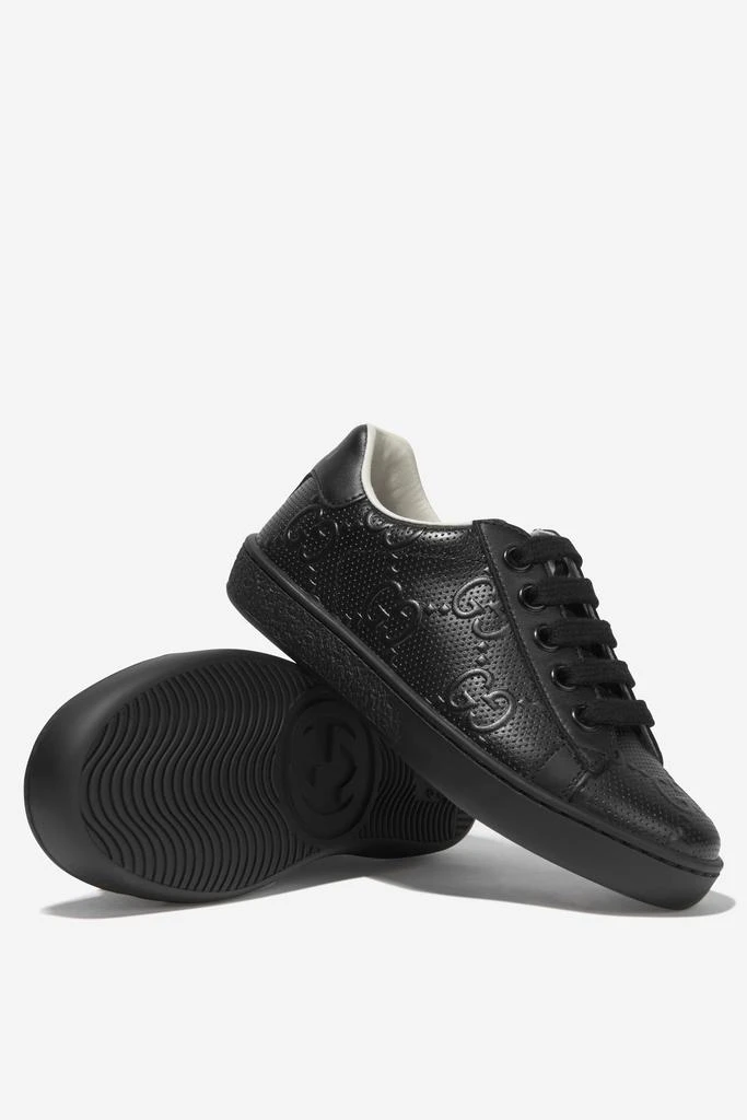 Kids Leather Embossed GG Ace Trainers 商品