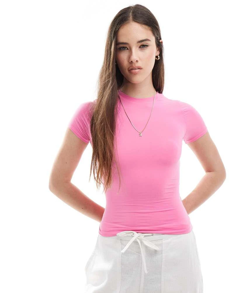 商品Cotton:On|Cotton On soft lounge fitted t-shirt in pink,价格¥157,第1张图片