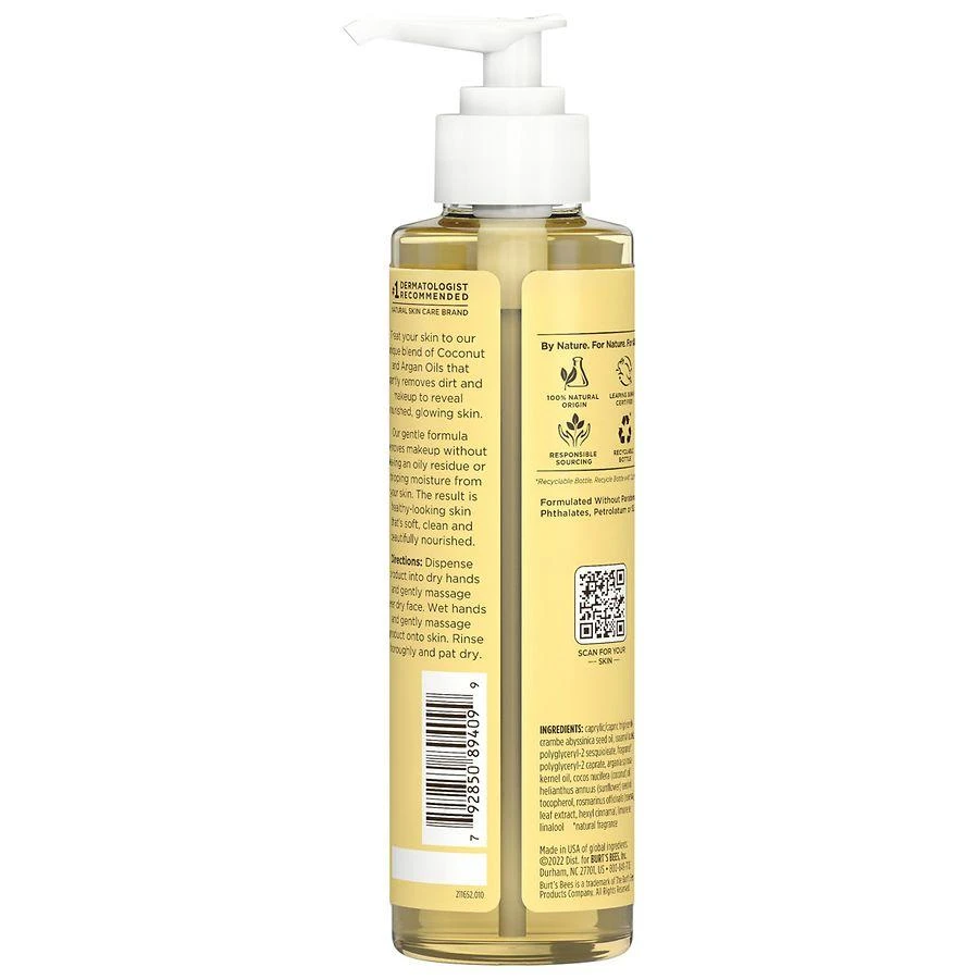 商品Burt's Bees|Nourishing Cleansing Oil with Coconut and Argan Oils,价格¥133,第2张图片详细描述