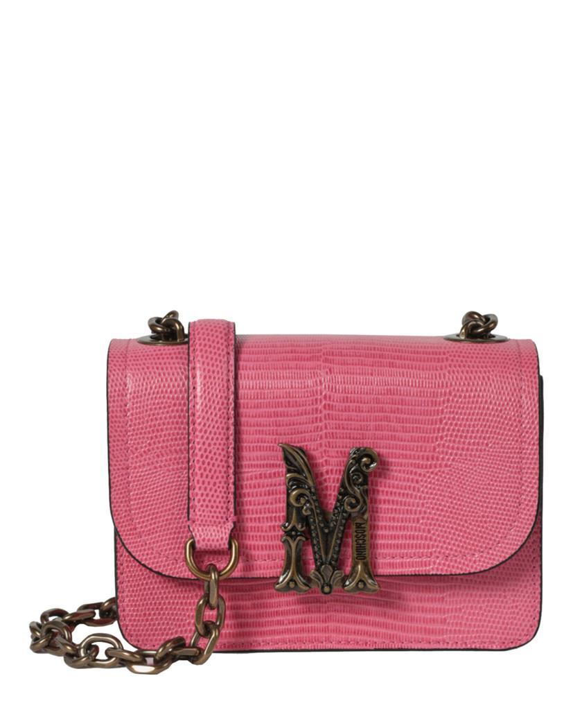 商品Moschino|Logo Plaque Chain-Link Crossbody Bag,价格¥4533,第1张图片