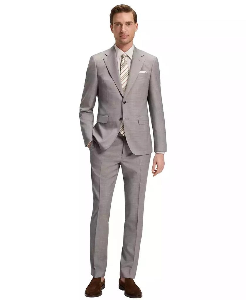 商品Hugo Boss|Men's Checked Virgin Wool Regular-Fit Suit,价格¥14146,第1张图片