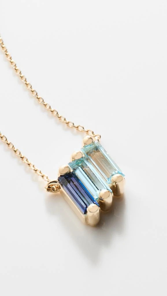 商品Suzanne Kalan|14k 黄金人字纹条扣项链,价格¥4966,第4张图片详细描述