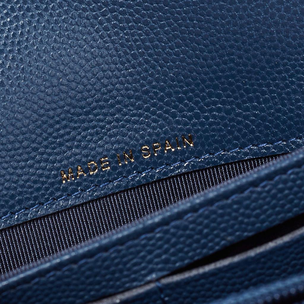 Chanel Blue Leather Classic Flap Wallet商品第9张图片规格展示