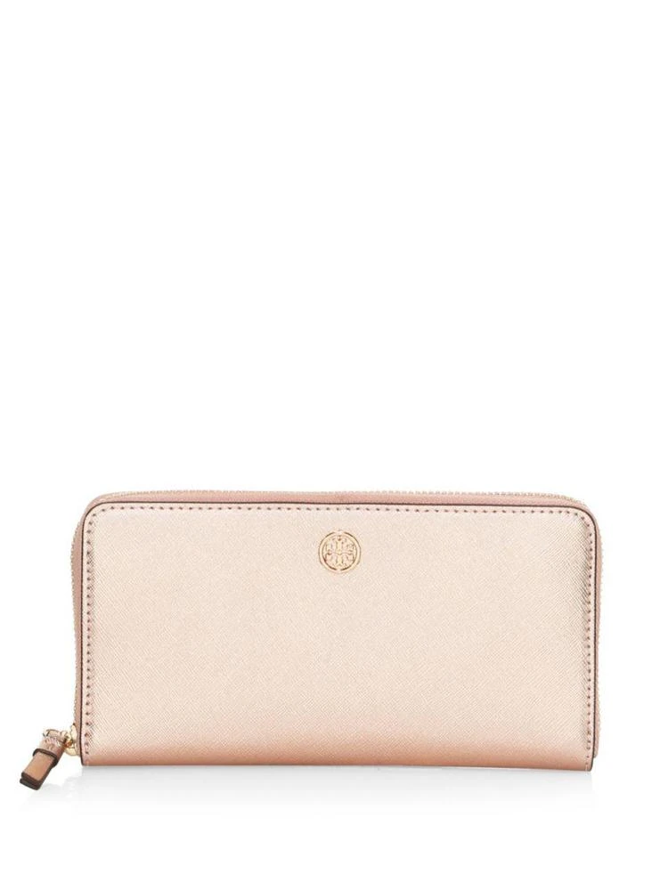 商品Tory Burch|Robinson Metallic Leather Continental Wallet,价格¥1710,第1张图片