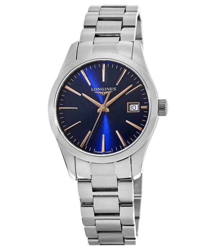 Longines Conquest Classic Blue Dial Stainless Steel Women's Watch L2.286.4.92.6商品第1张图片规格展示