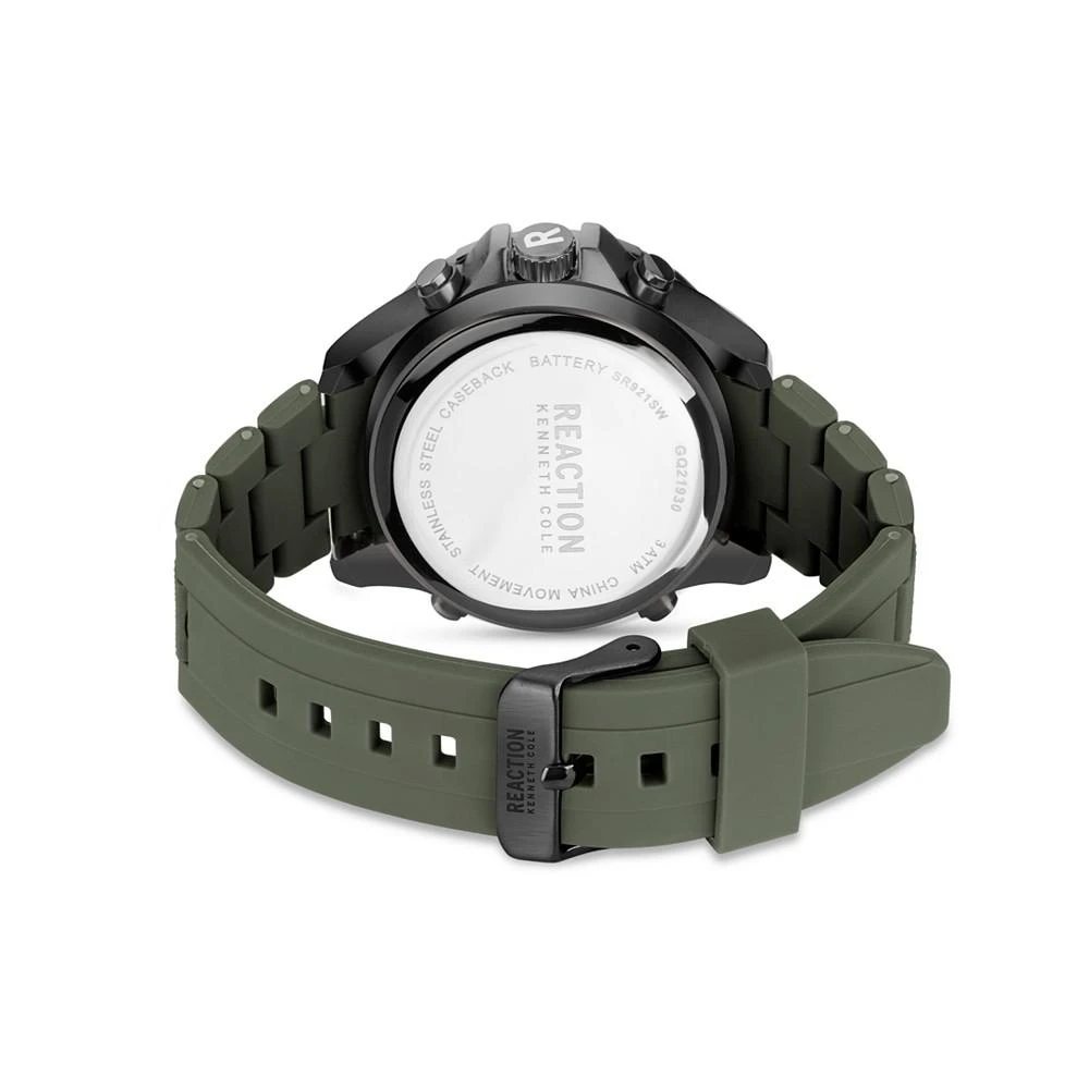 商品Kenneth Cole|Men's Chrono 3 Eyes Date Green Plastic Strap Watch, 46mm,价格¥712,第2张图片详细描述