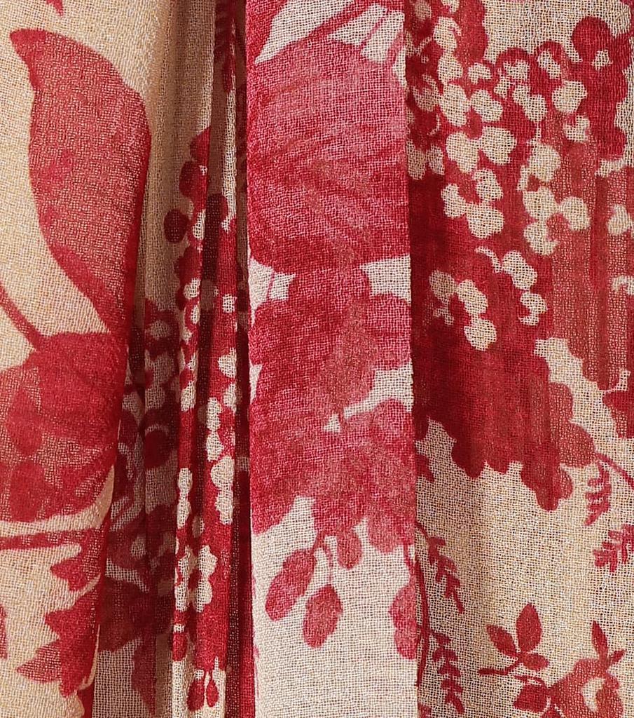 REDValentino花卉绉纱连衣裙商品第4张图片规格展示