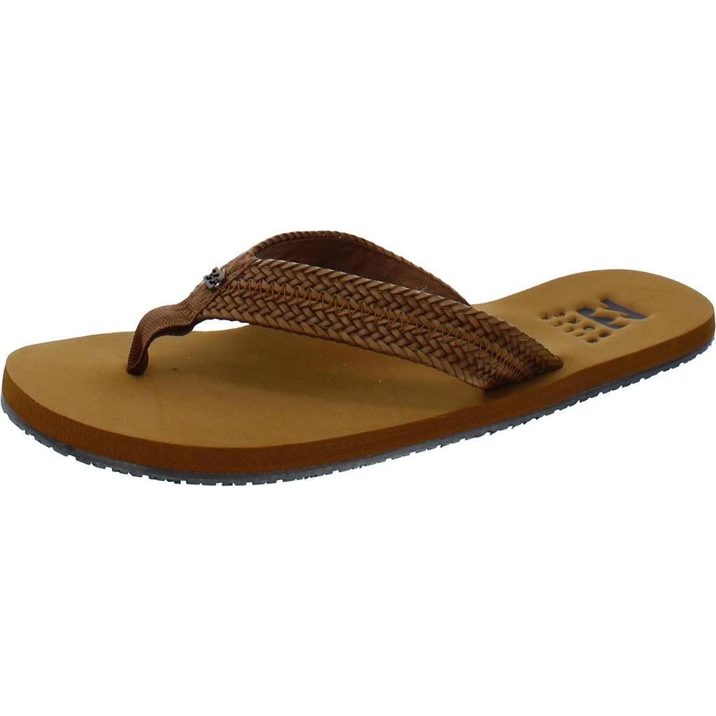 商品Billabong|Billabong Womens Faux Leather Toe-Post Flip-Flops,价格¥174,第1张图片