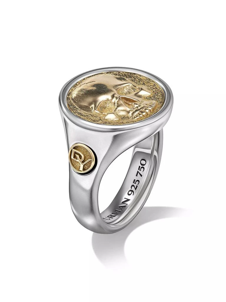 商品David Yurman|Life and Death Duality Signet Ring in Sterling Silver,价格¥21728,第2张图片详细描述