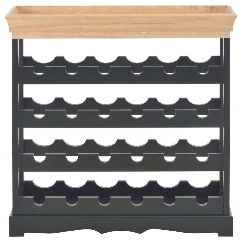 商品vidaXL|Wine Cabinet Black 27.6"x8.9"x27.8" MDF, 280067,价格¥792,第2张图片详细描述
