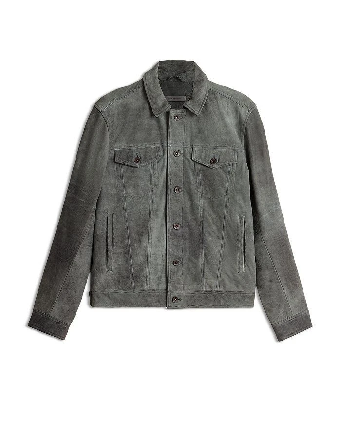 Andrew Slim Fit Leather Trucker Jacket 商品