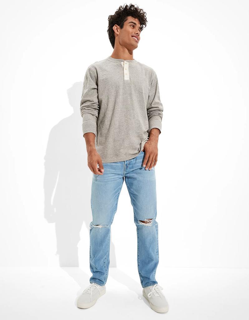 商品AE|AE x The Jeans Redesign Ripped Athletic Fit Jean,价格¥213,第1张图片