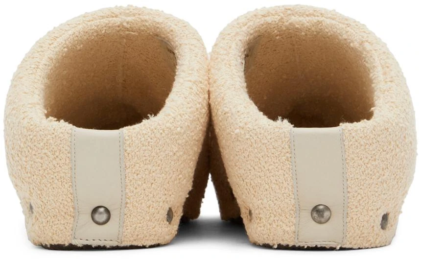 商品Acne Studios|Beige Shearling Clogs,价格¥1906,第2张图片详细描述