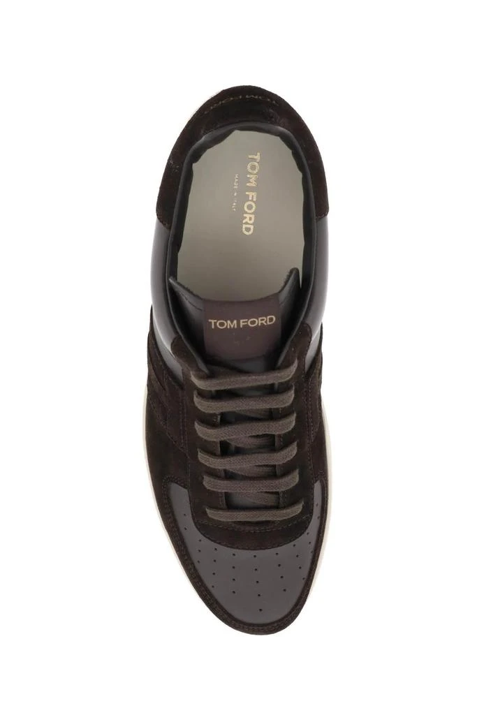 商品Tom Ford|Tom Ford Suede And Leather radcliffe Sneakers - Men,价格¥7867,第2张图片详细描述
