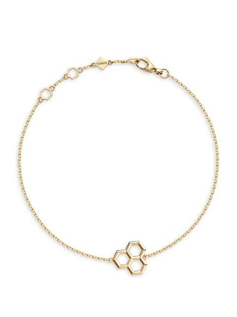 商品Birks|Bee Chic 18K Yellow Gold Hexagon Pendant Bracelet,价格¥5440,第1张图片