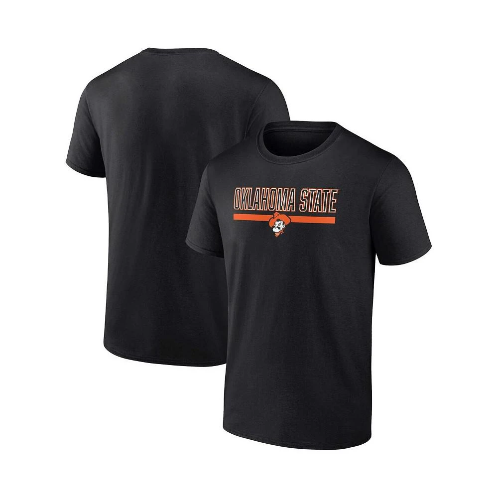 商品Fanatics|Men's Branded Black Oklahoma State Cowboys Classic Inline Team T-shirt,价格¥190,第1张图片