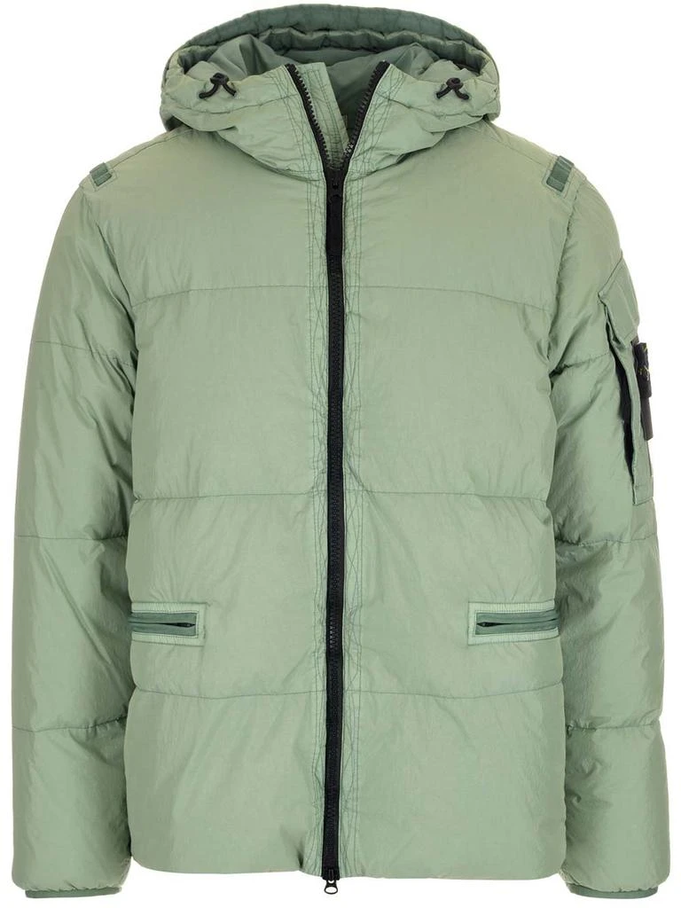 商品Stone Island|Stone Island Logo Patch Down Jacket,价格¥7001,第1张图片