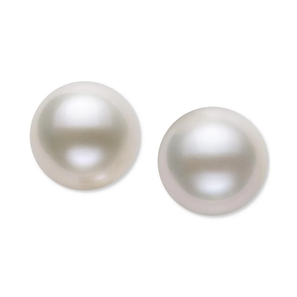 商品Belle de Mer|Cultured Freshwater Pearl Stud 14k Yellow Gold Earrings (8mm),价格¥2231,第3张图片详细描述