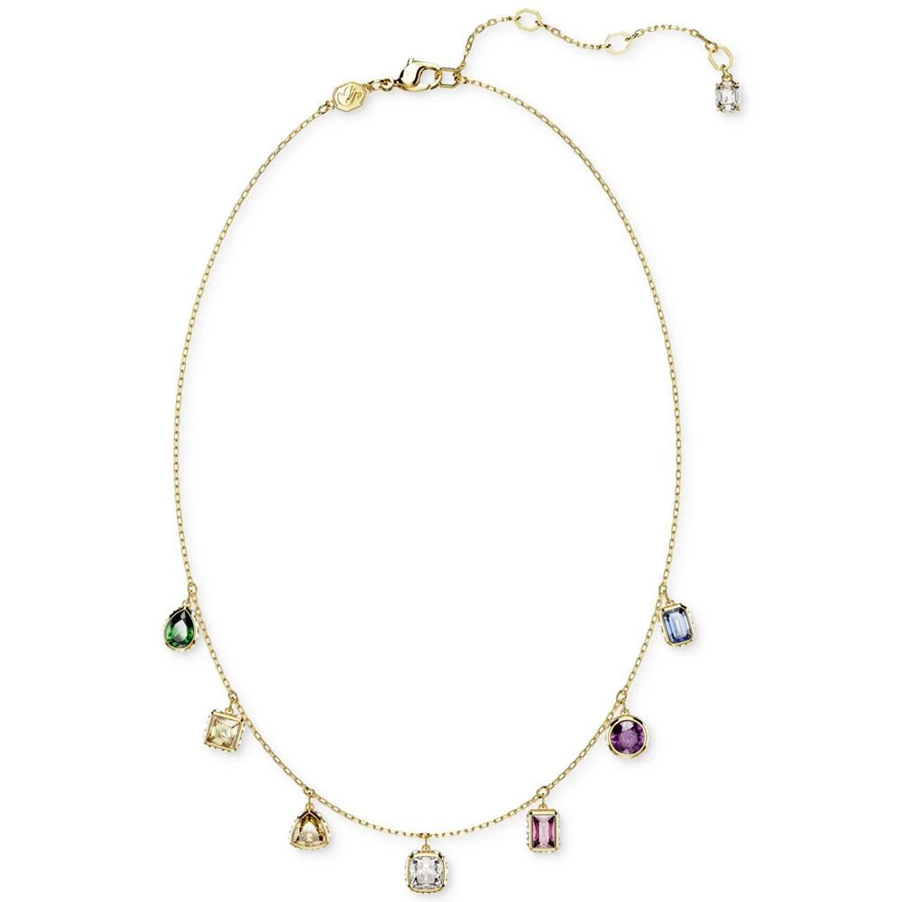 商品Swarovski|Gold-Tone Mixed Crystal Charm Necklace, 15" + 2-3/4" extender,价格¥1469,第2张图片详细描述