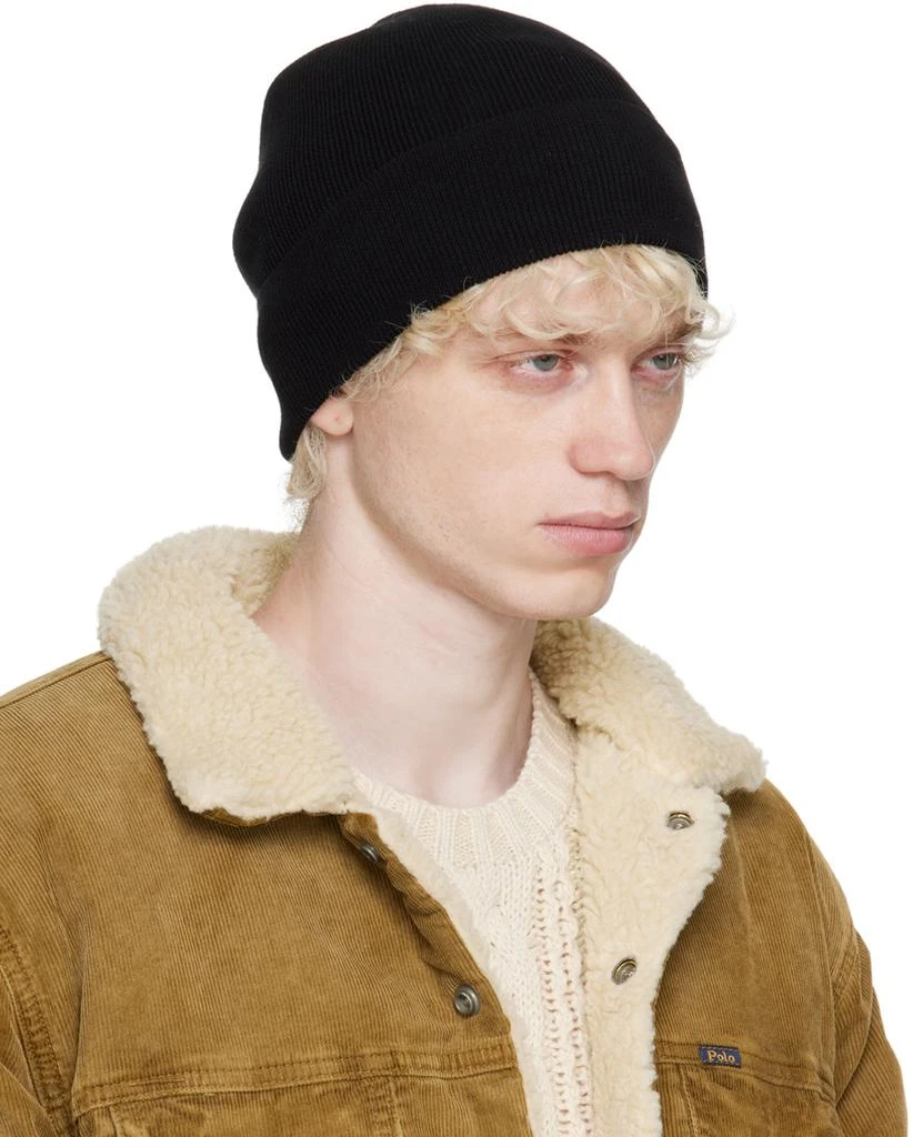 商品Ralph Lauren|Black Embroidered Beanie,价格¥219,第2张图片详细描述