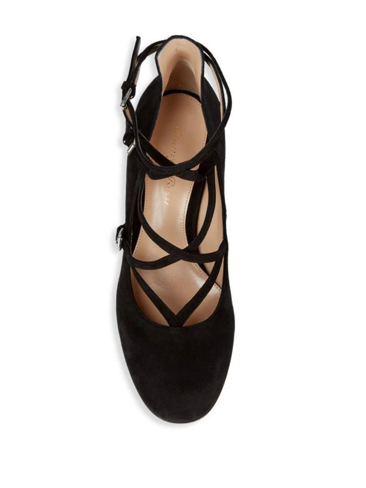 商品Gianvito Rossi|Suede Ankle-Strap Pumps,价格¥2128,第4张图片详细描述