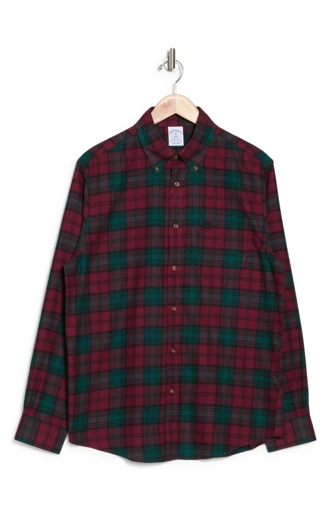 商品Brooks Brothers|Sport Fit Tartan Long Sleeve Shirt,价格¥146,第3张图片详细描述