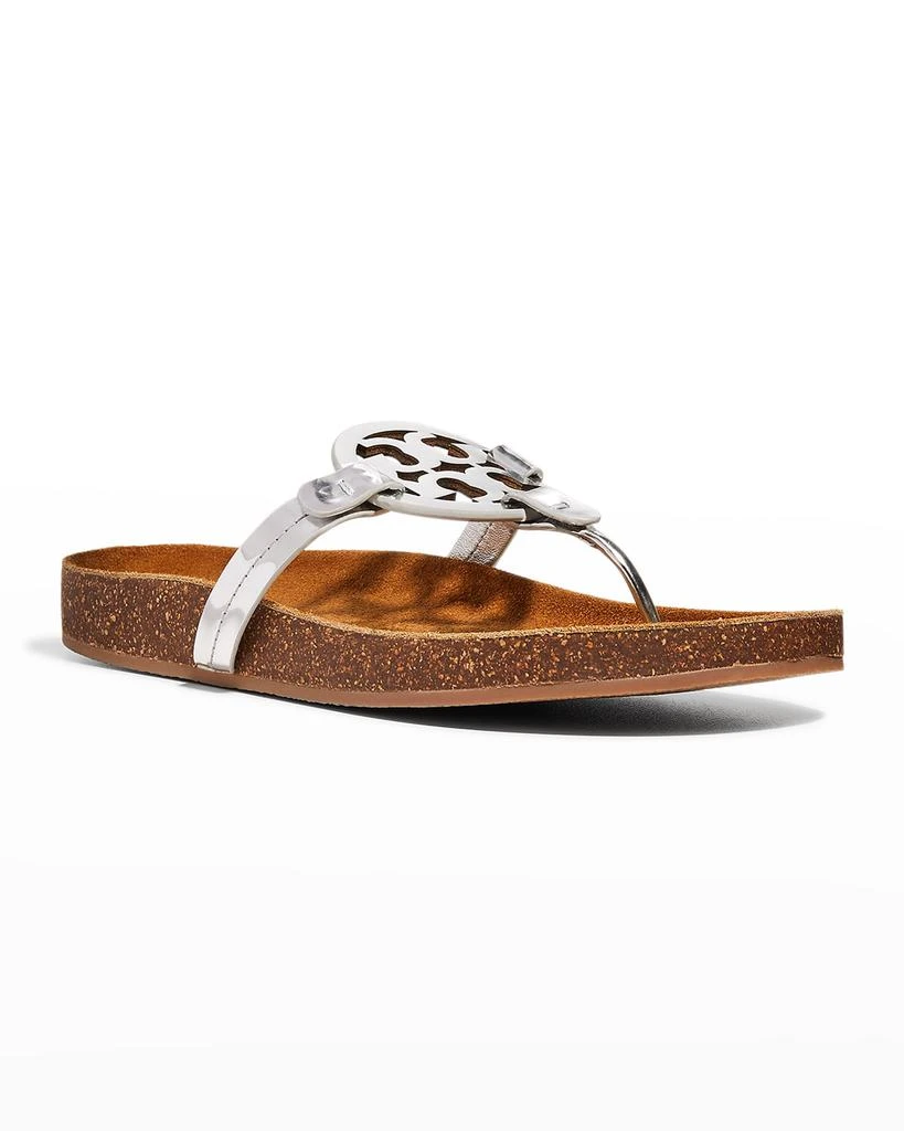 商品Tory Burch|Miller Cloud Metallic Medallion Thong Sandals,价格¥928,第2张图片详细描述