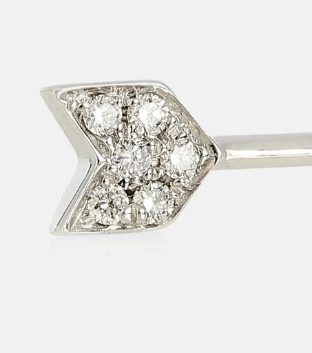 商品Maria Tash|10mm Diamond Arrow 18kt white gold single earring,价格¥3687,第4张图片详细描述