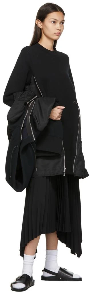 SSENSE Exclusive Black Oversized Buckle Flat Sandals 商品
