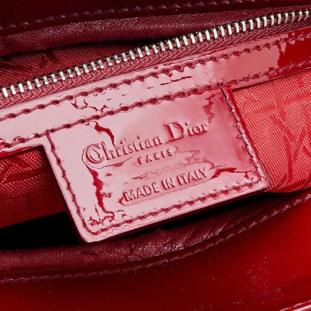 Dior Red Cannage Patent Leather Large Lady Dior Tote 商品