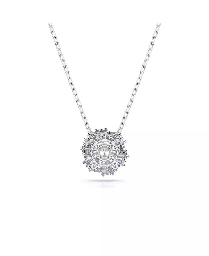 商品Swarovski|Flower, Blue, Rhodium Plated Idyllia Pendant Necklace,价格¥1277,第3张图片详细描述