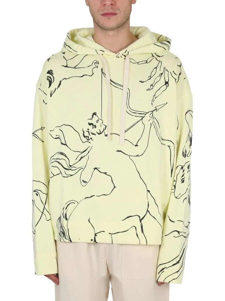 商品Jil Sander|Jil Sander Graphic-Printed Drawstring Hoodie,价格¥2537,第1张图片