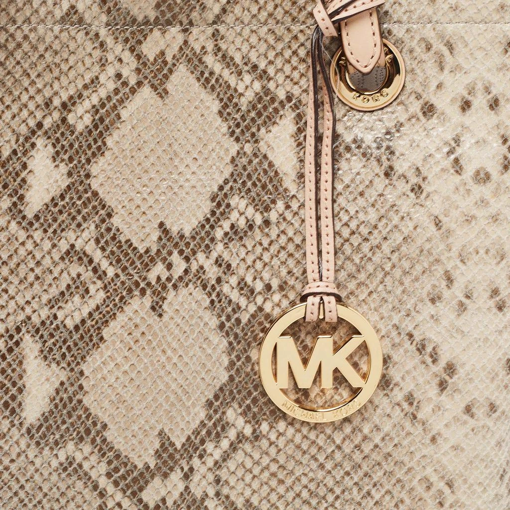 MICHAEL Michael Kors Beige Python Embossed Leather Shopper Tote 商品
