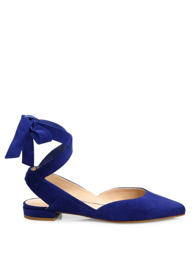 商品Stuart Weitzman|Supersonic 麂皮平底鞋,价格¥710,第5张图片详细描述
