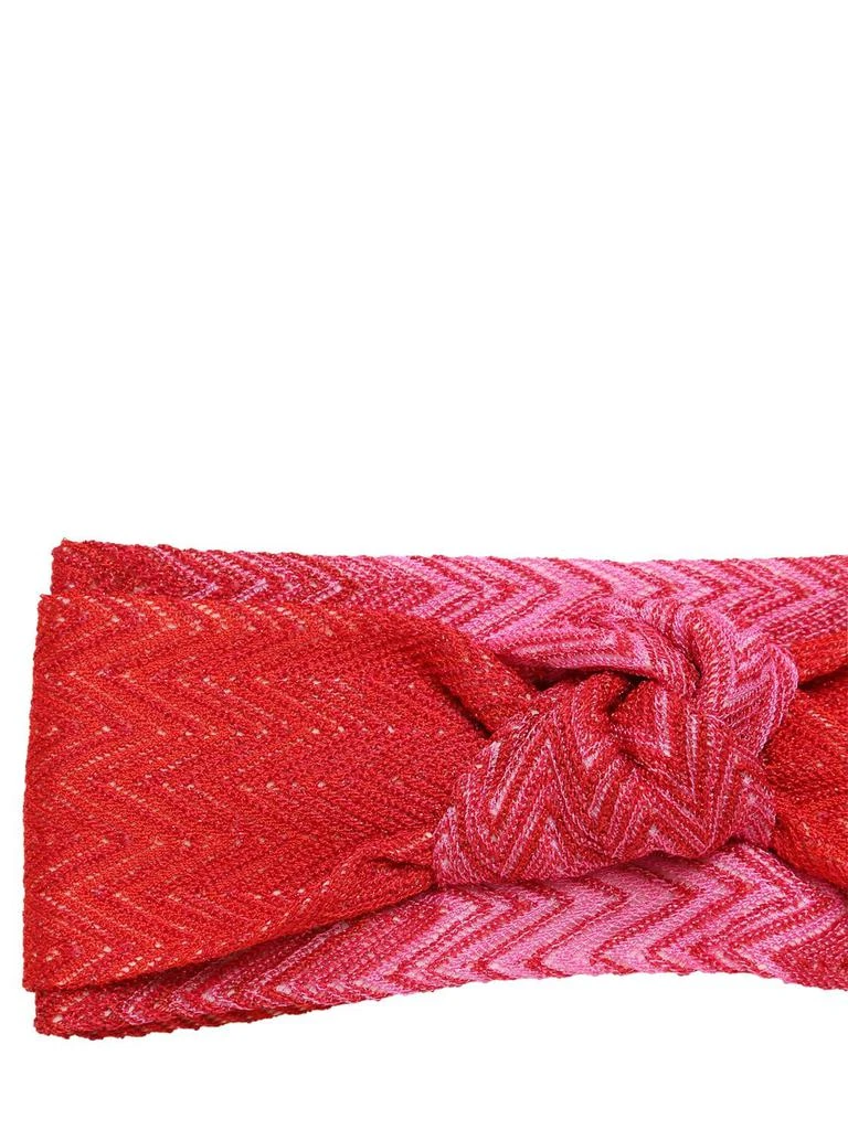 商品Missoni|Zig Zag Knit Viscose Headband,价格¥1920,第2张图片详细描述