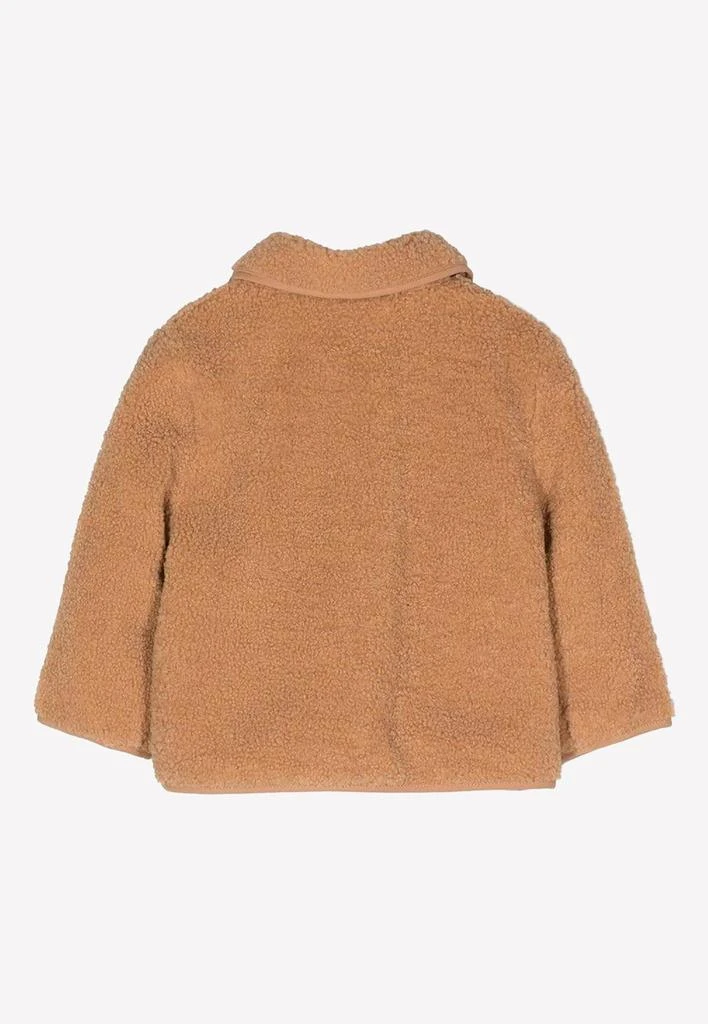 商品BOBO CHOSES|Baby Girls Logo Embroidered Shearling Jacket,价格¥811,第2张图片详细描述