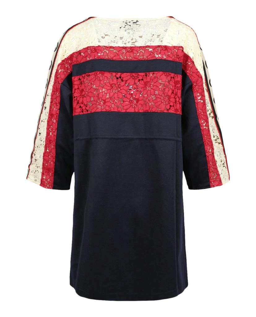 商品Gucci|Logo and Lace-Trimmed Dress,价格¥3415,第2张图片详细描述