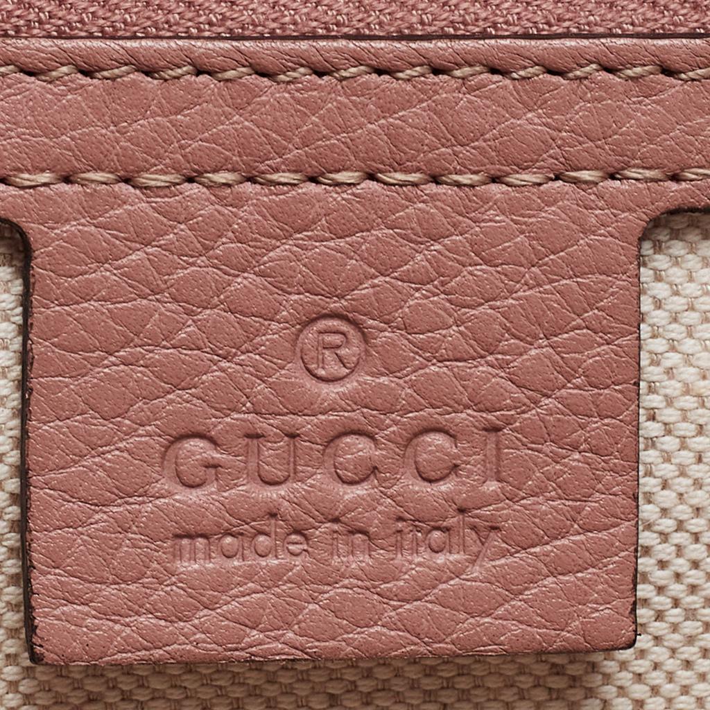Gucci Dusty Pink Pebbled Leather Bree Tote商品第9张图片规格展示