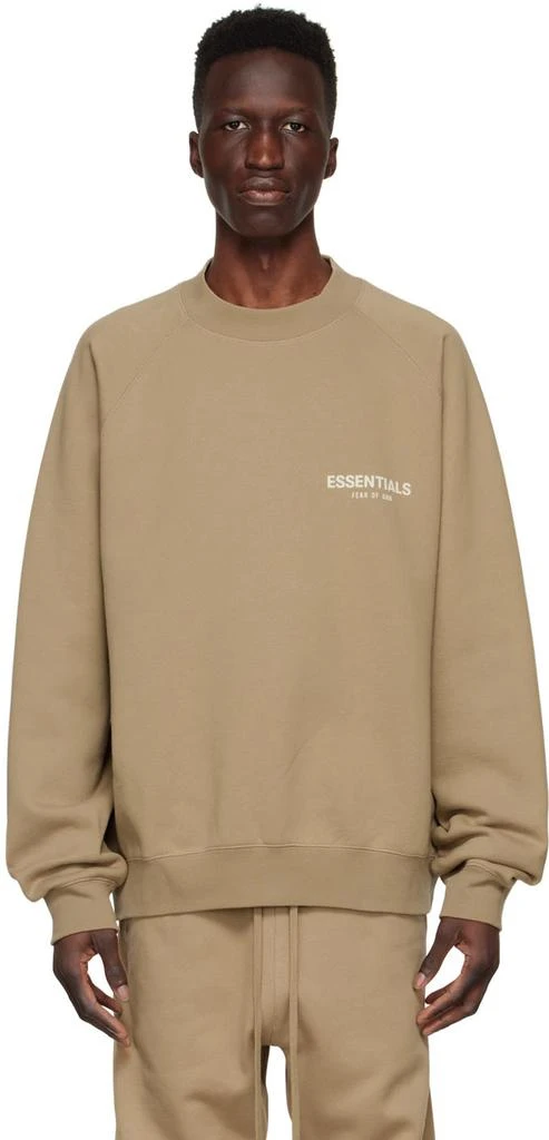 商品Essentials|Tan Cotton Sweatshirt,价格¥611,第1张图片