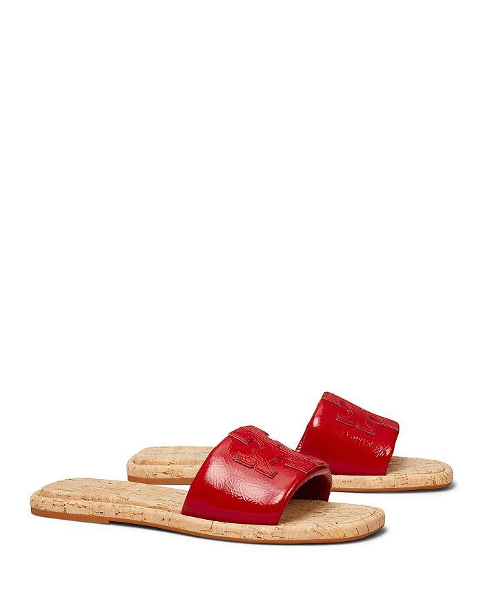 商品Tory Burch|Women's Square Toe Double T Sport Slide Sandals   ,价格¥881,第1张图片