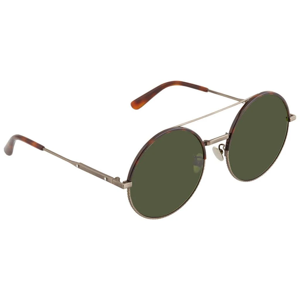 商品Bottega Veneta|Bottega Veneta Green Round Ladies Sunglasses BV0171S 002 58,价格¥1414,第1张图片