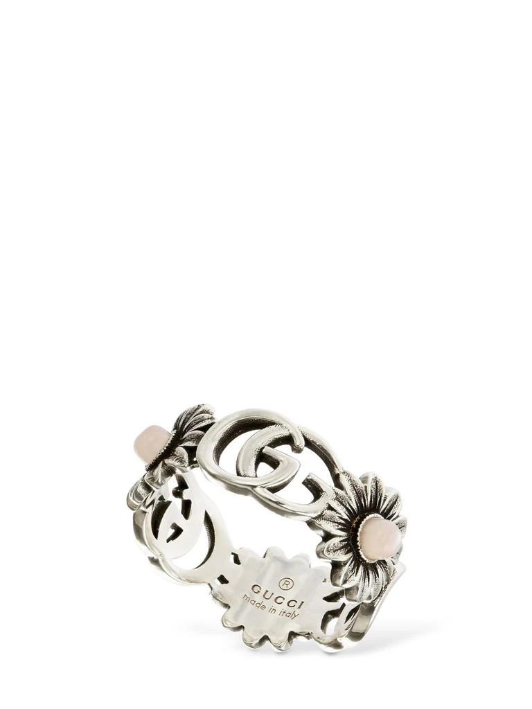 商品Gucci|Double G Flower Ring W/ Mother Of Pearl,价格¥3789,第1张图片