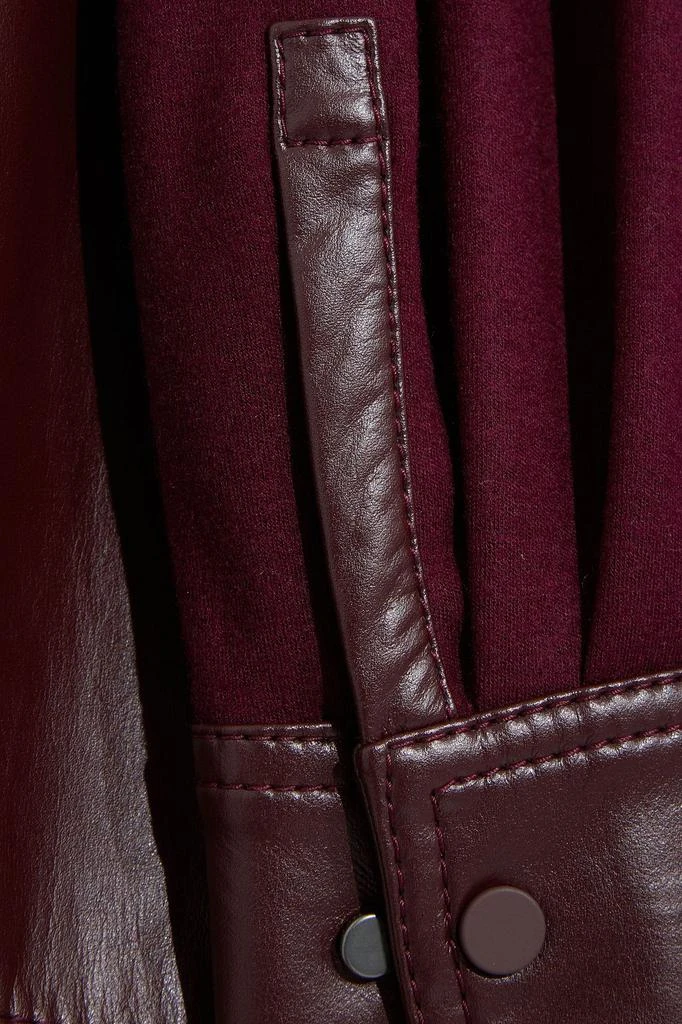 商品ROKSANDA|Faux leather-paneled jersey shirt,价格¥1673,第2张图片详细描述