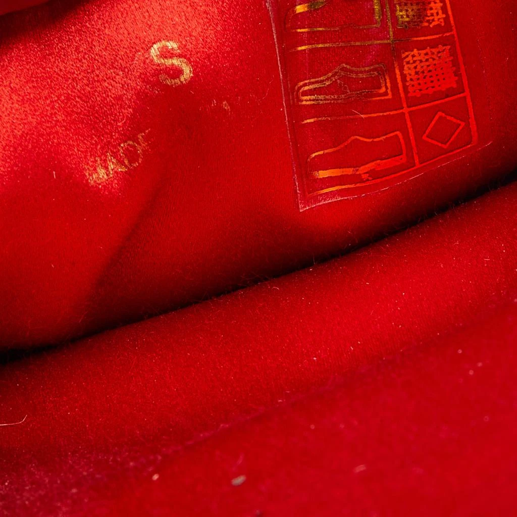 Charlotte Olympia Red Satin Kitty Slipper Flats Size XS 38 商品