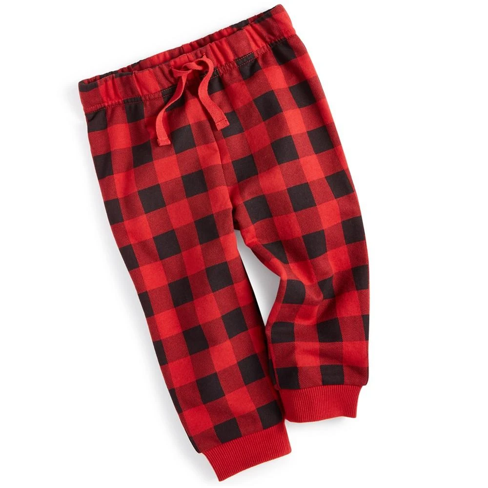 商品First Impressions|Baby Boys Plaid Joggers, Created for Macy's,价格¥30,第1张图片